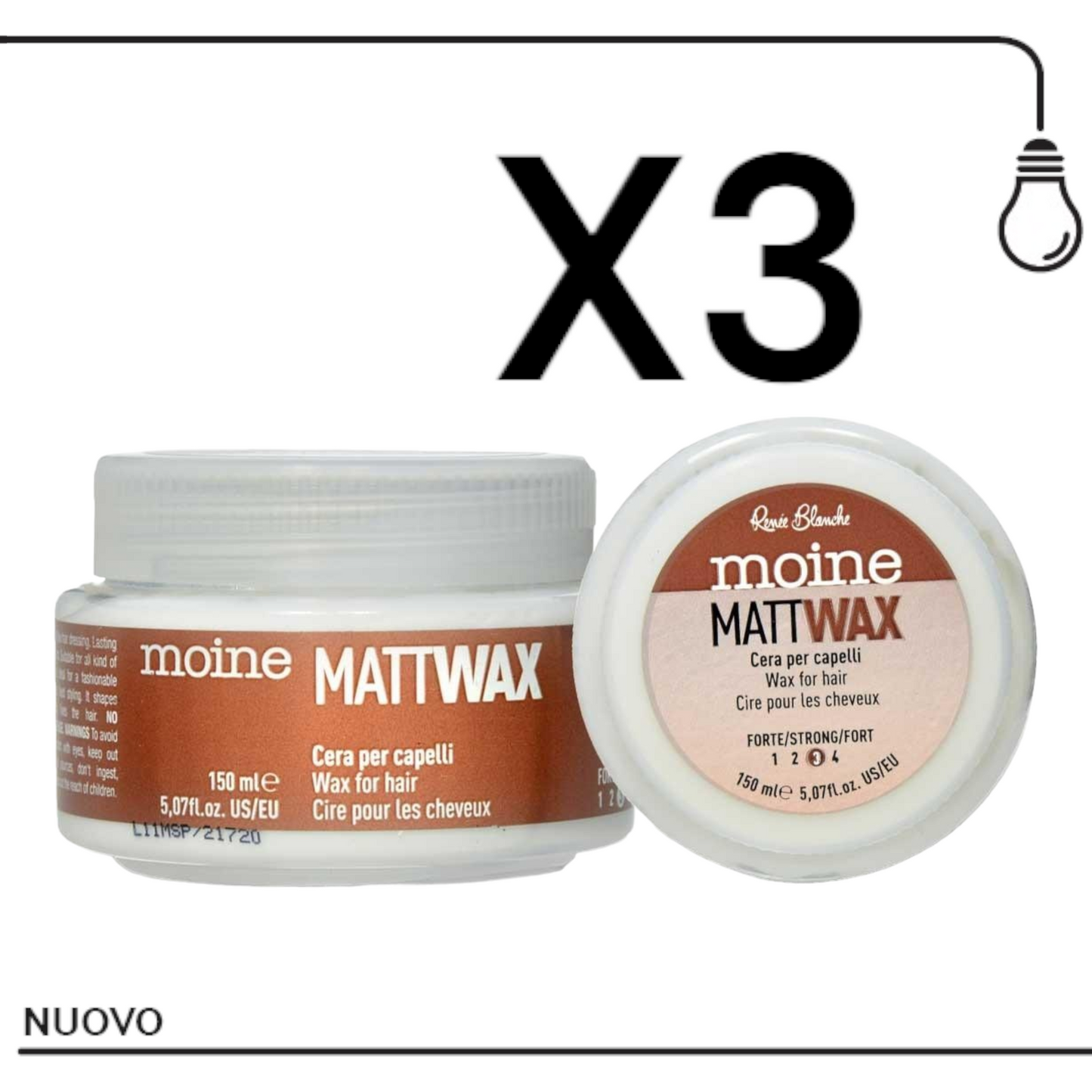 Moine cera matt wax 150 ml renee blanche strong 3