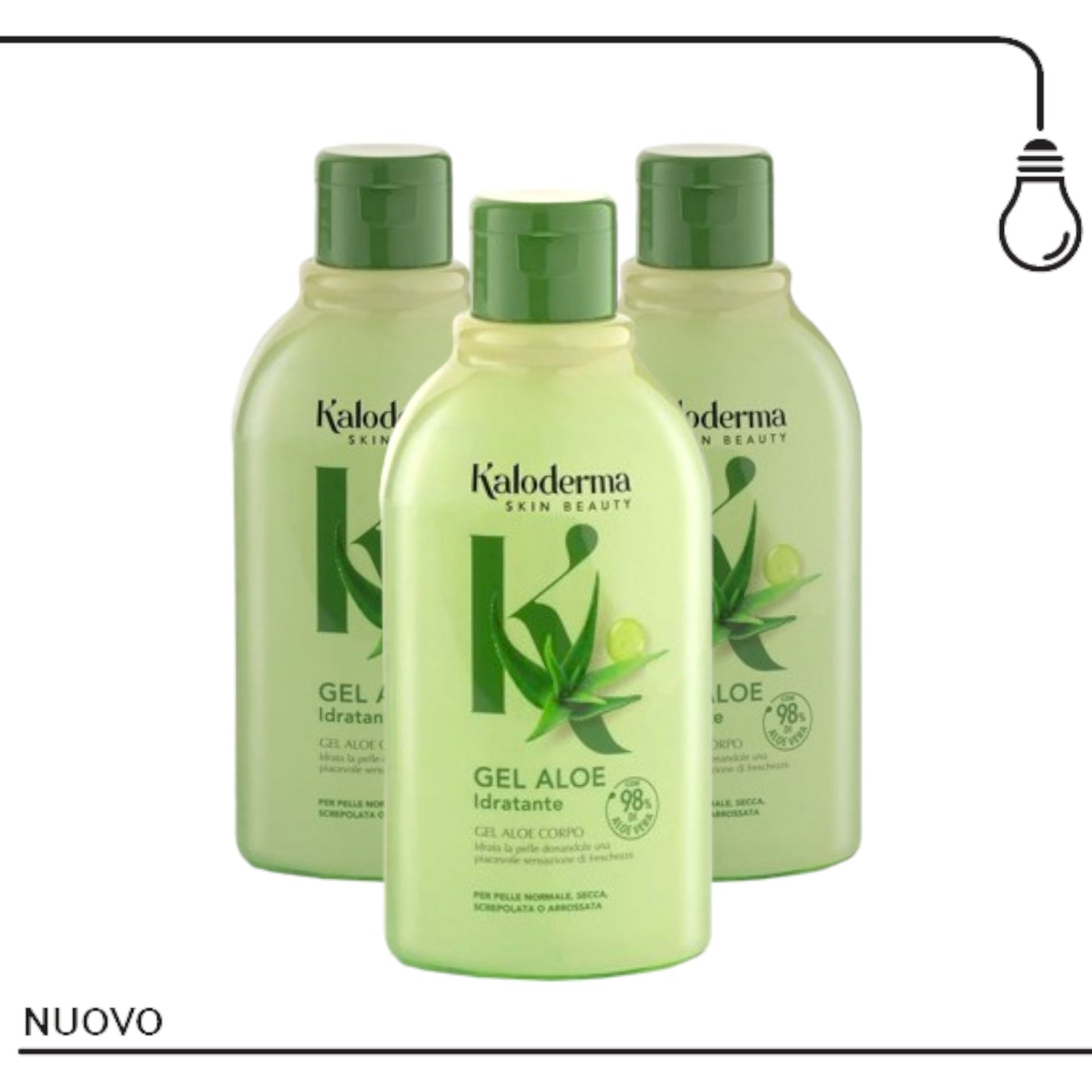 Kaloderma Gel Corpo 98% Aloe Vera 300 Ml