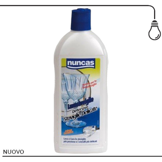 Nuncas detersivo lavastoviglie delicate lava e cura le stoviglie più preziose e i cristalli più delicati 500ml