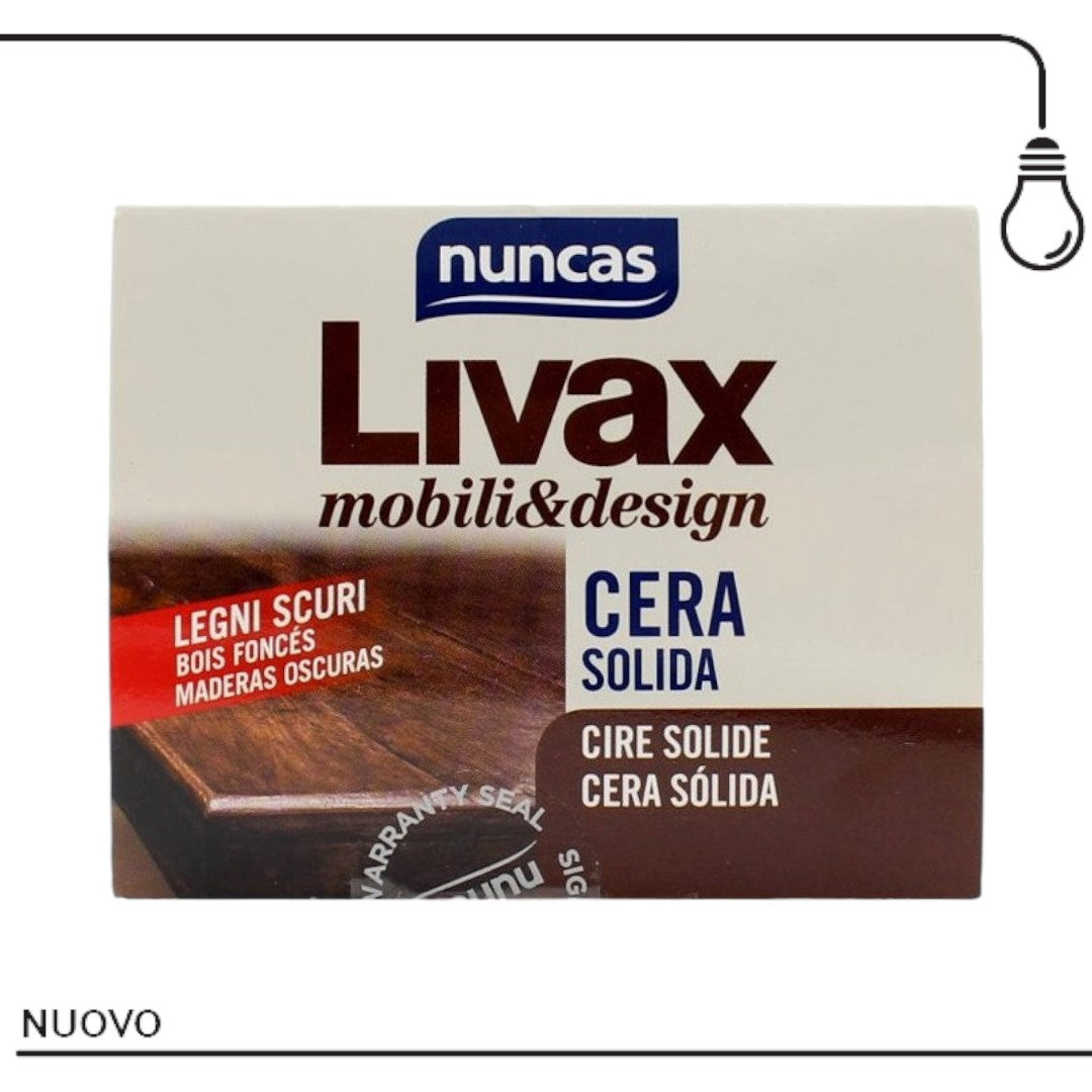 NUNCAS LIVAX MOBILI&DESIGN CERA SOLIDA LEGNI SCURI 120 ML