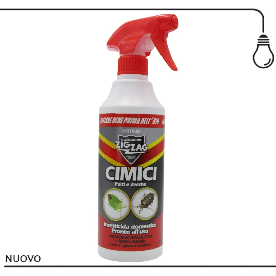 ZIG ZAG INSETTICIDA CIMICI PULCI ZECCHE TRIGGER 500 ML