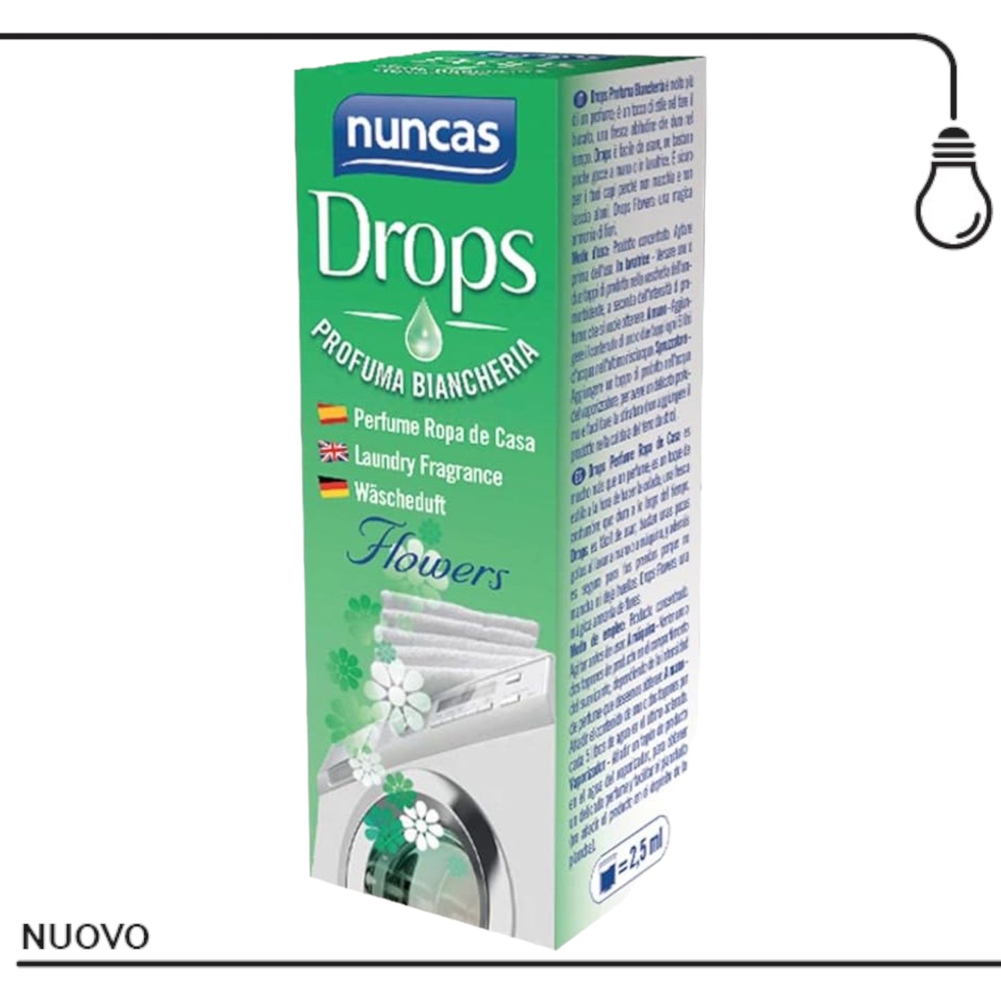 NUNCAS DROPS CLASSIC PROFUMA BIANCHERIA 100 ML