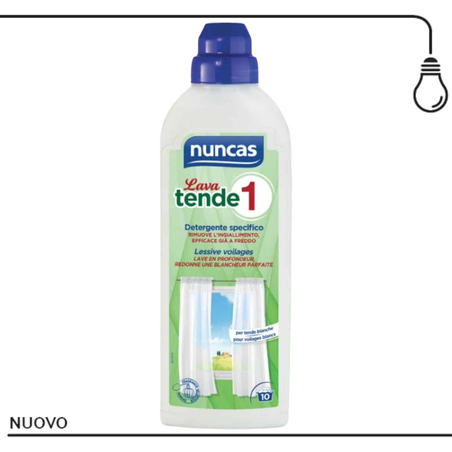 NUNCAS DETERSIVO LAVATRICE LAVA TENDE 1 750ML.