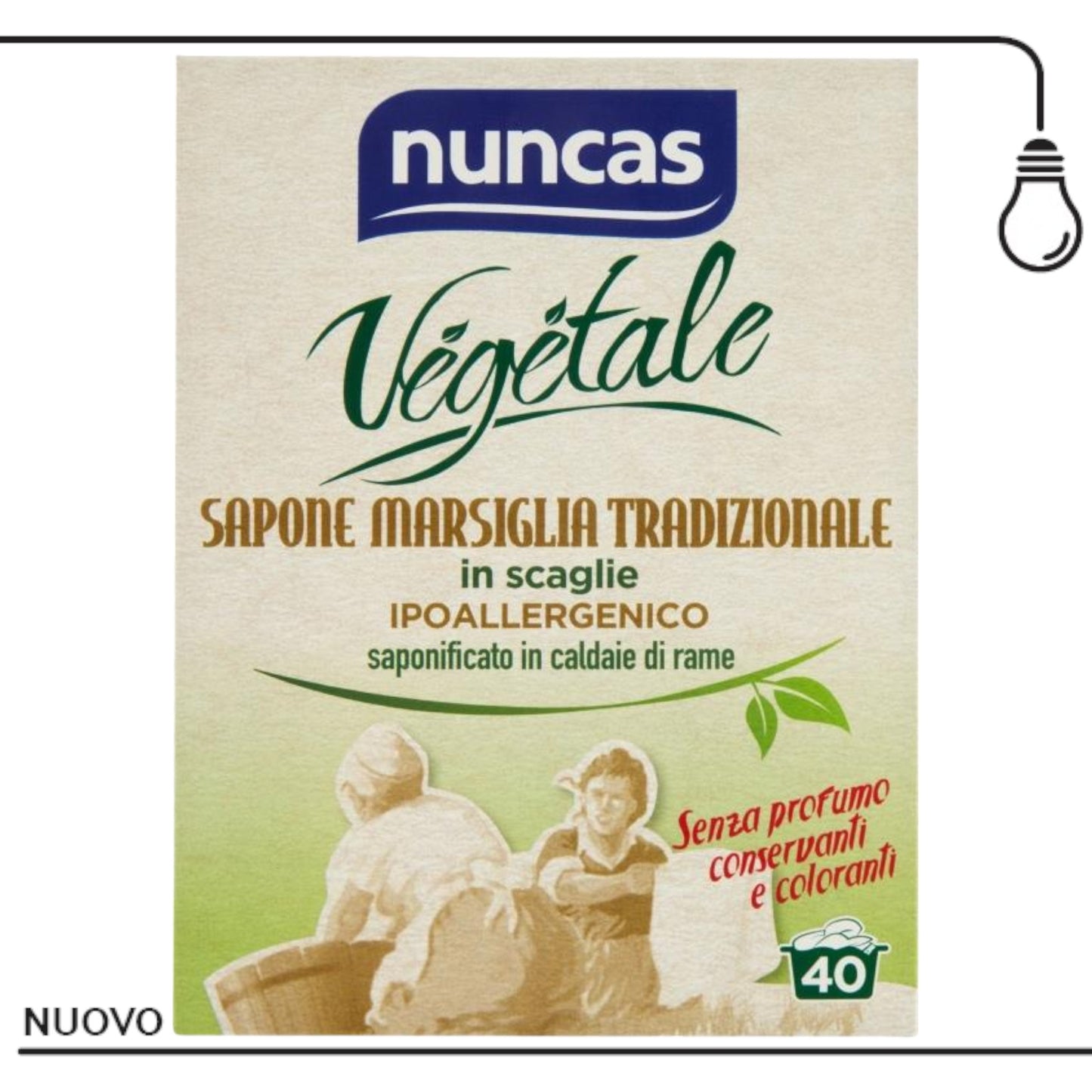 Sapone di marsiglia in scaglie 400gr nuncas