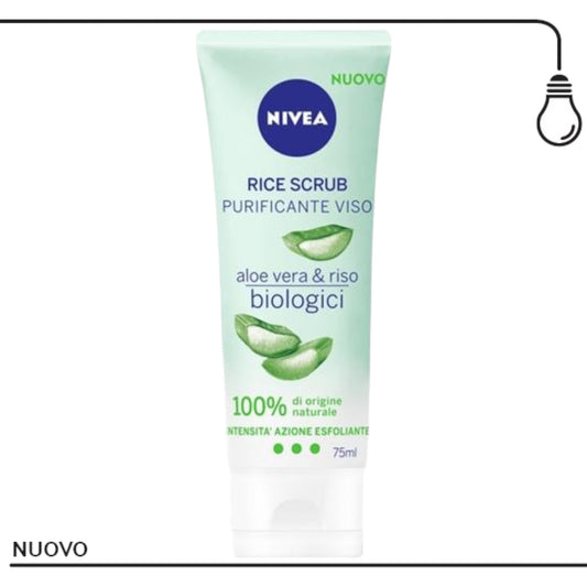 NIVEA RICE SCRUB PURIFICANTE VISO ALL'ALOE VERA E RISO BIOLOGICI 75ML