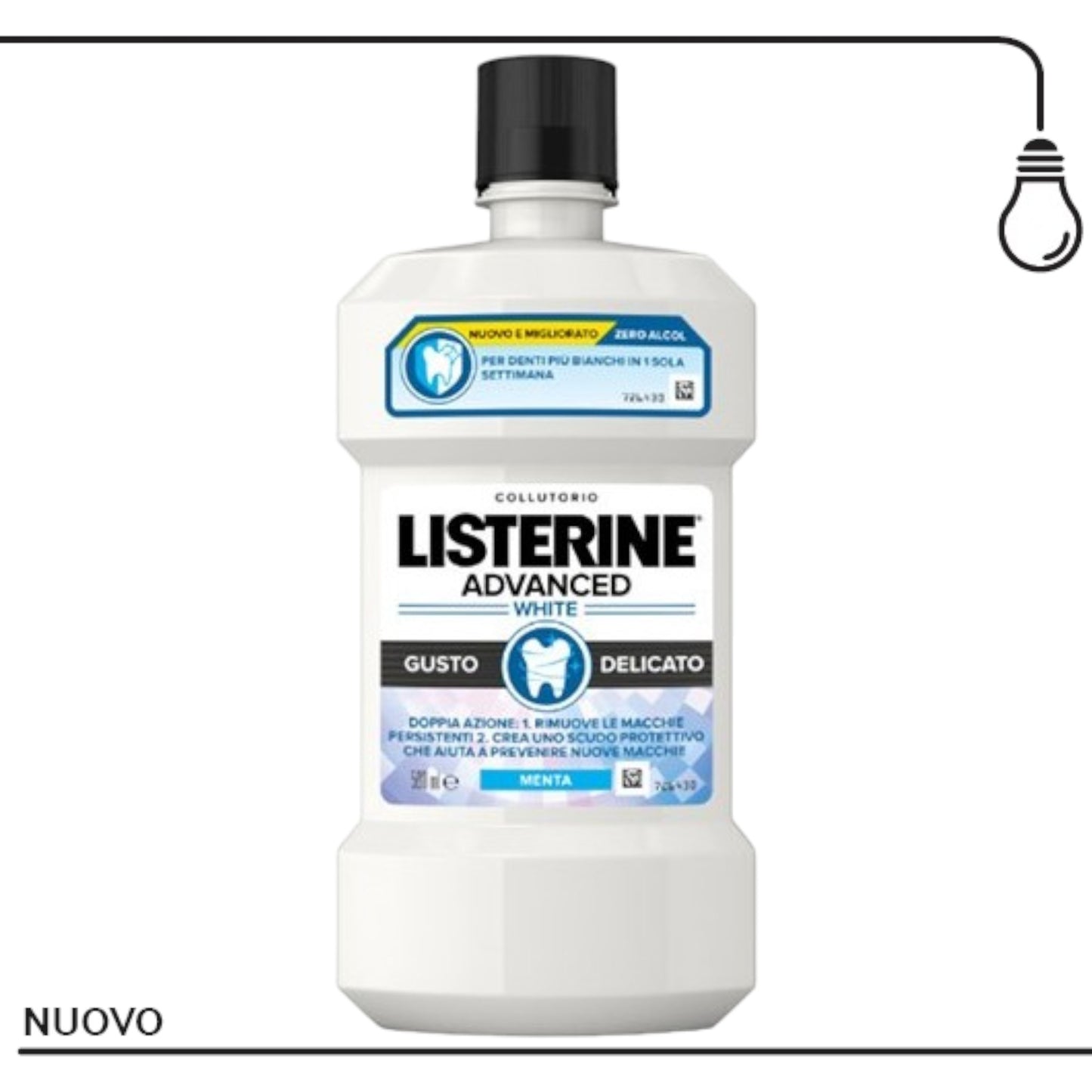 Listerine Advanced White Gusto Delicato 500ml