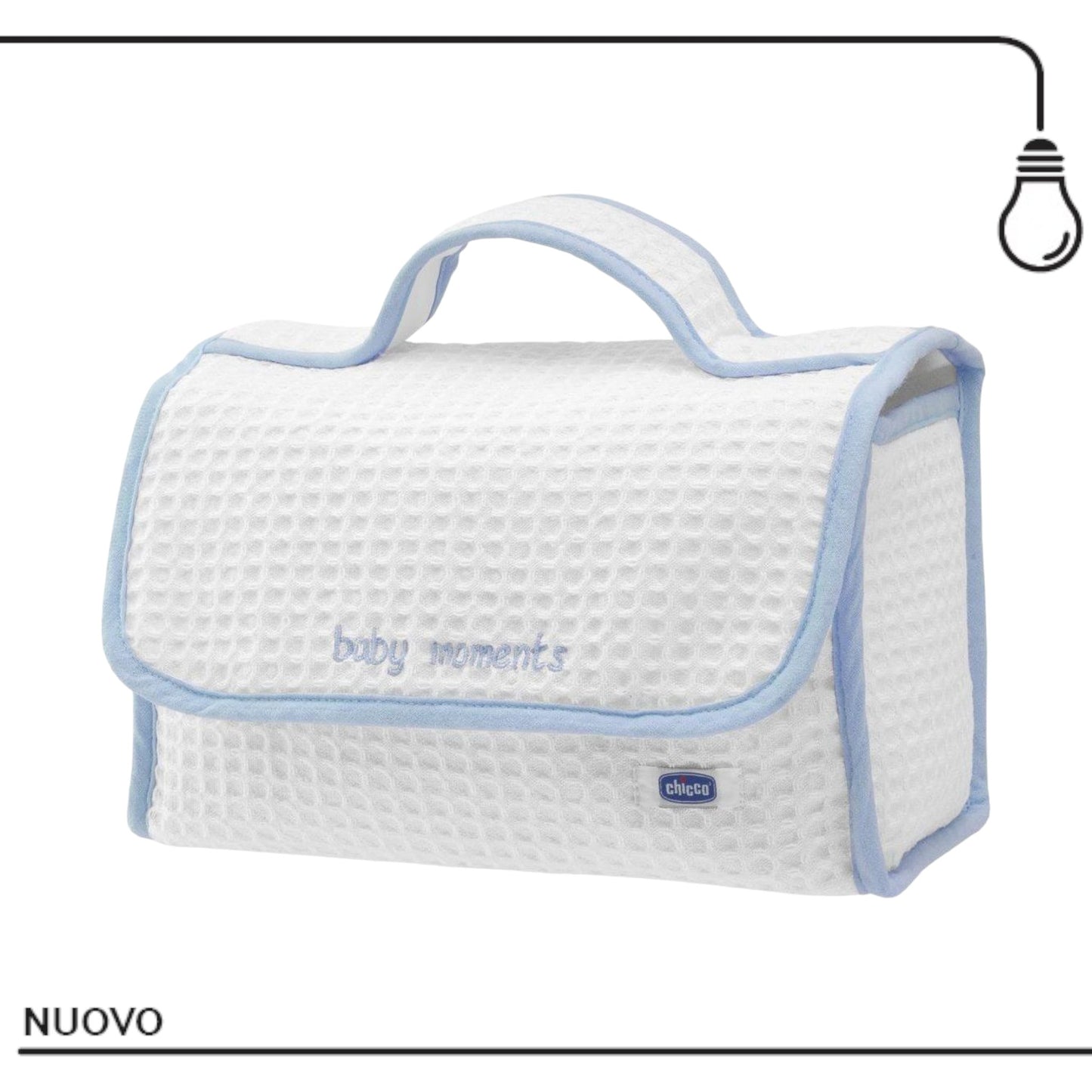 CHICCO SET REGALO BABY MOMENTS MANIGLIA AZZURRO