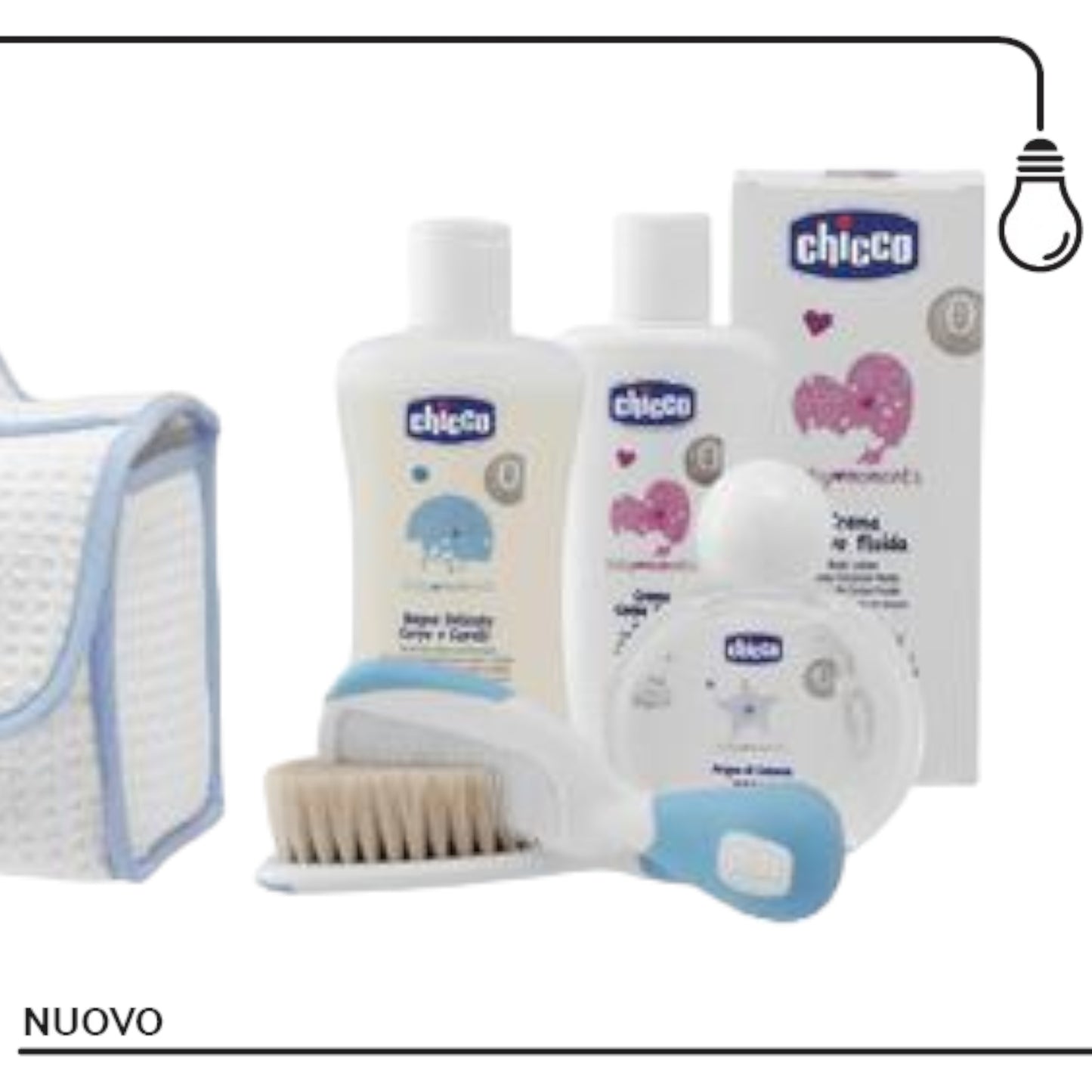 CHICCO SET REGALO BABY MOMENTS MANIGLIA AZZURRO