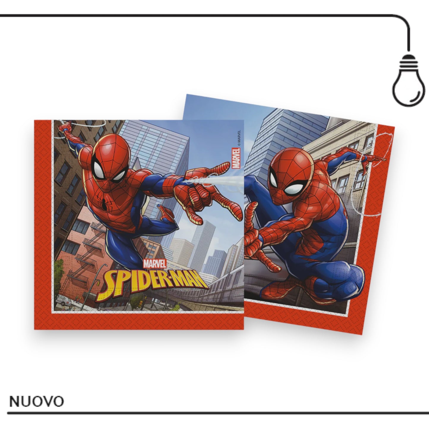 Tovaglioli Marvel Spider 33x33cm