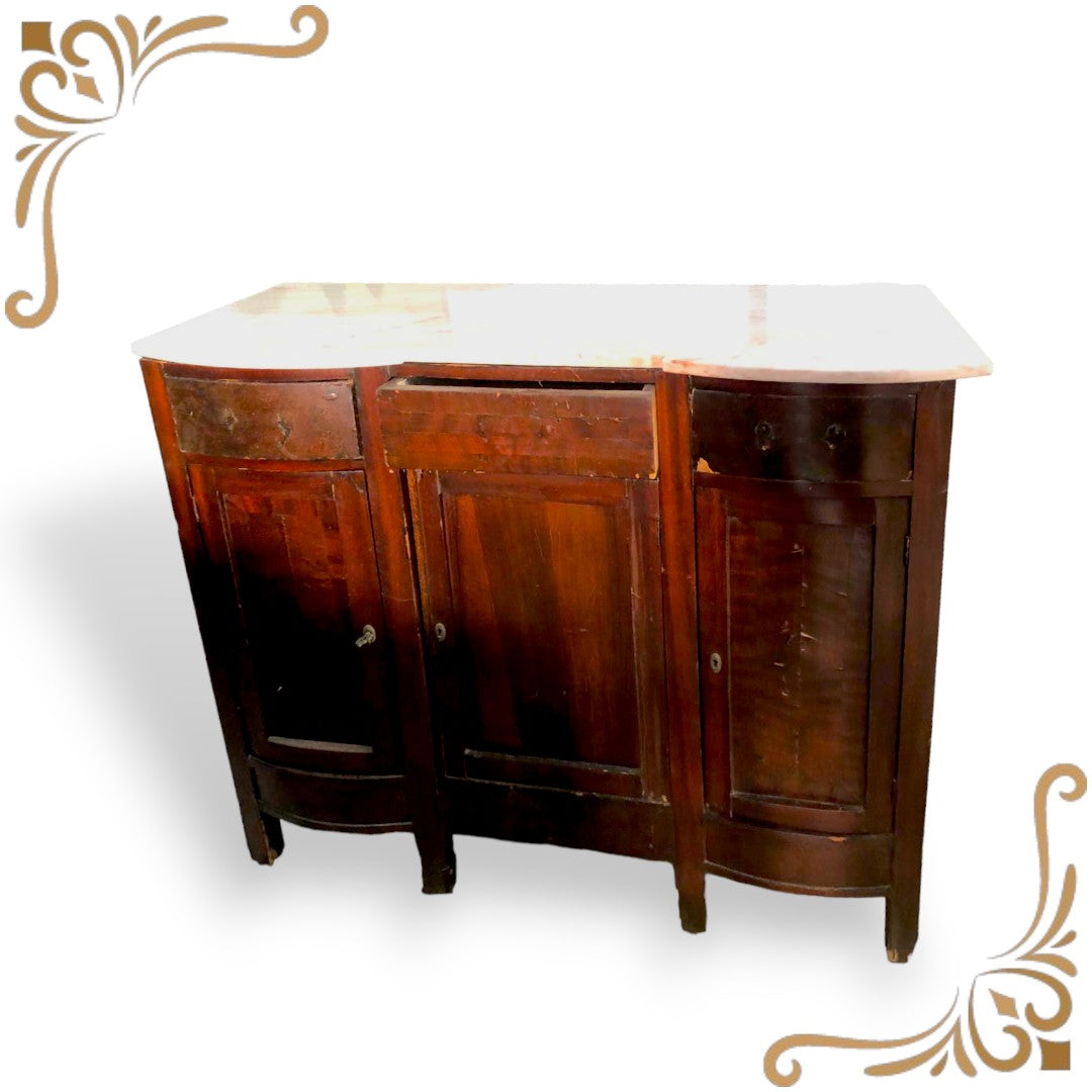 Credenza con marmo