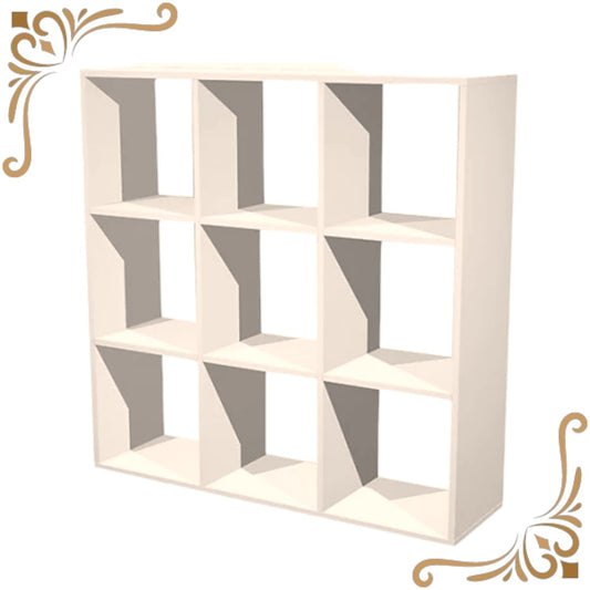 Libreria a Scaffali con Cubi - Bianco