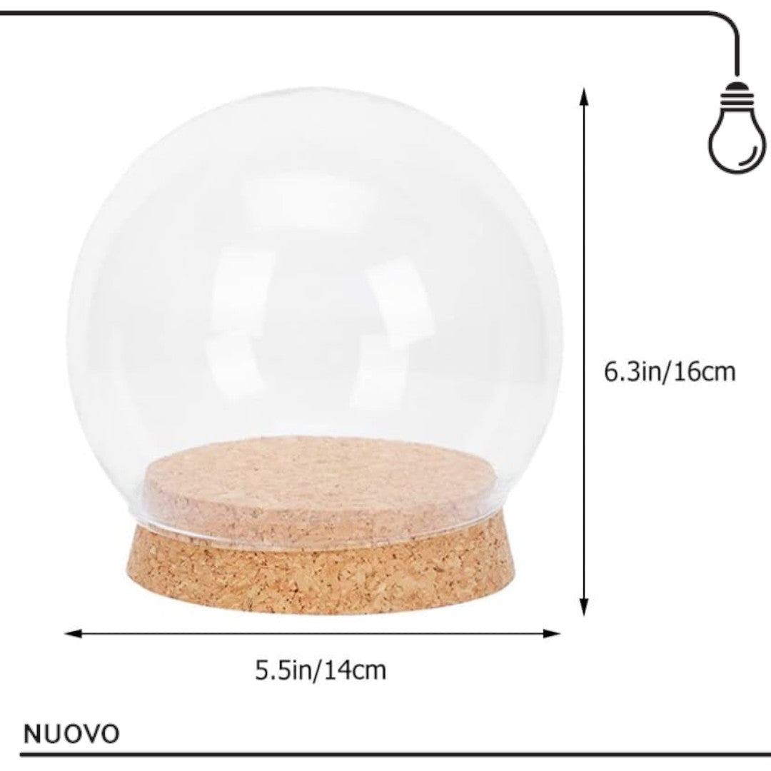 Copertura in Vetro a Forma di Cupola - Set da 2