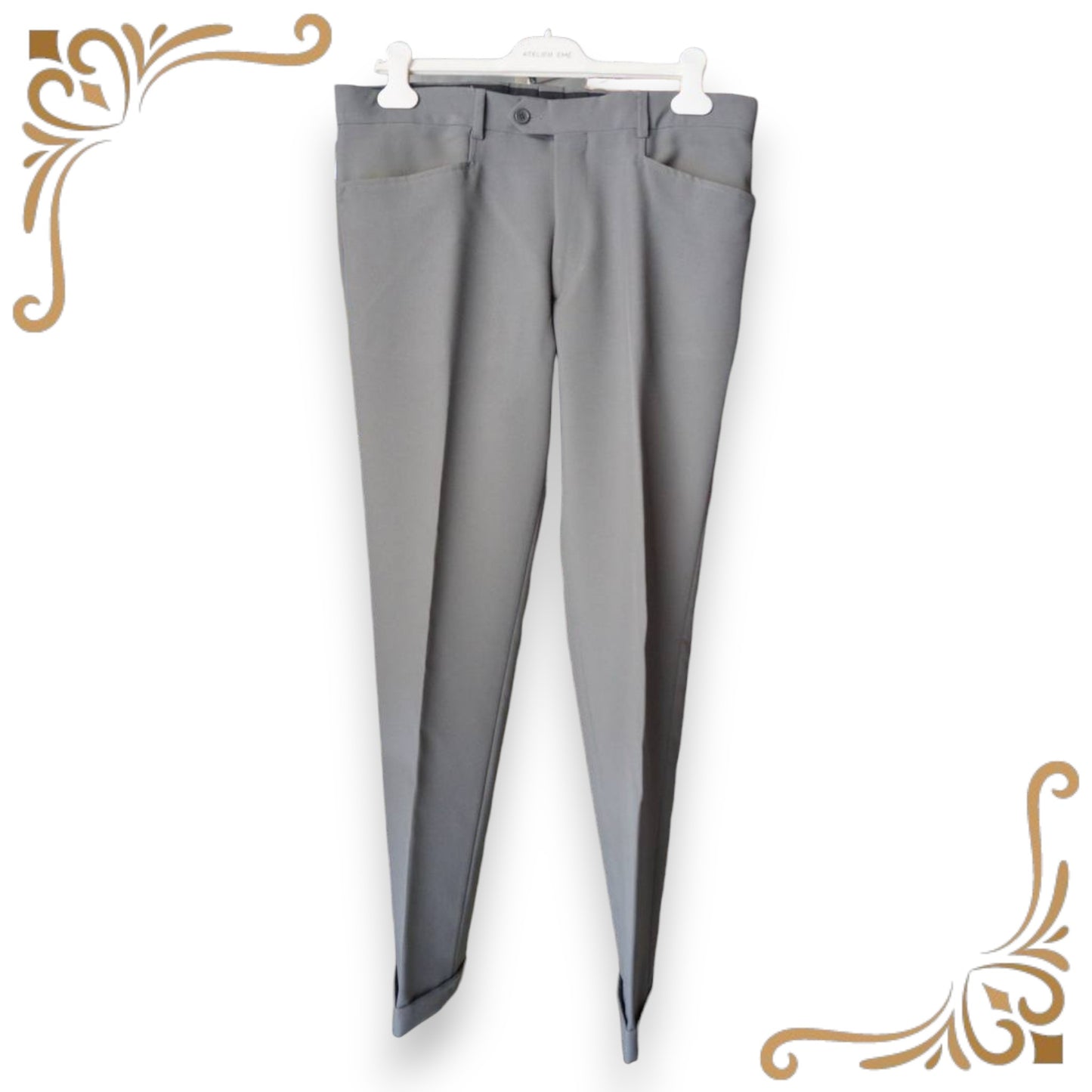 Pantalone da uomo grigio