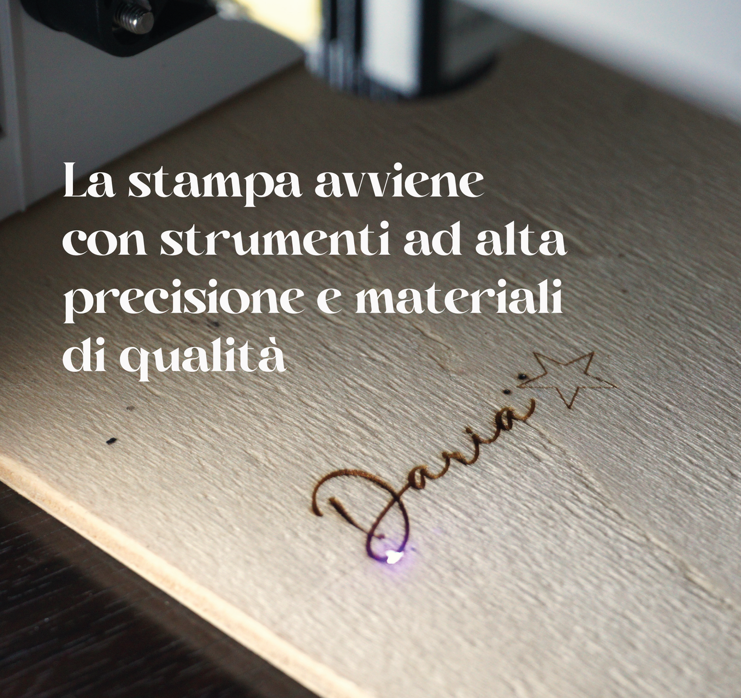 Cuore di legno artigianale e personalizzabile