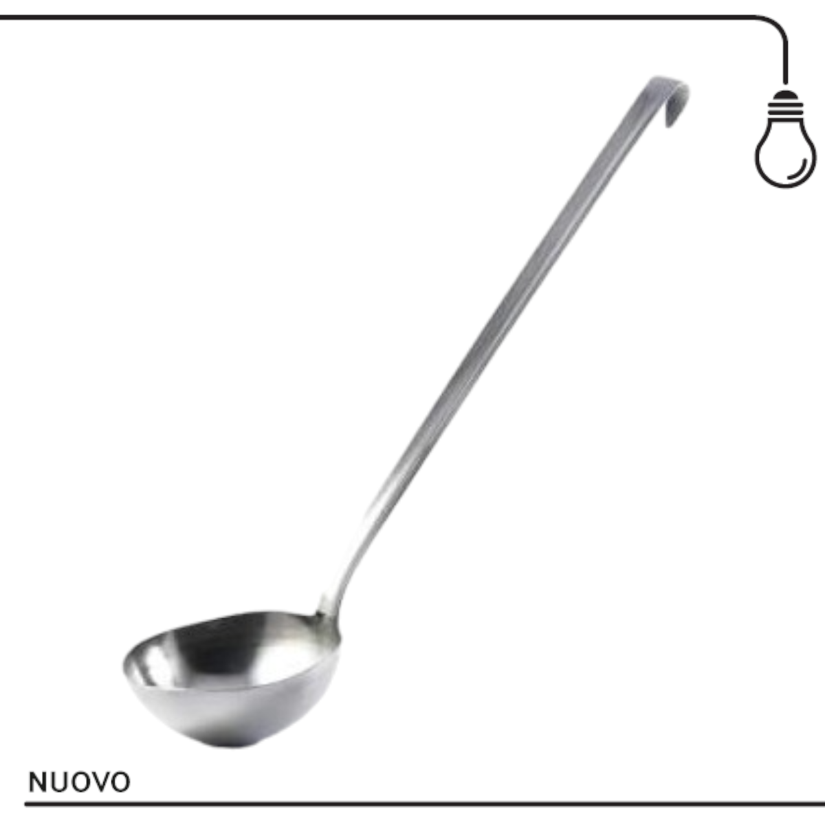 Mestolo cucina, acciaio inox, misura 6 cm